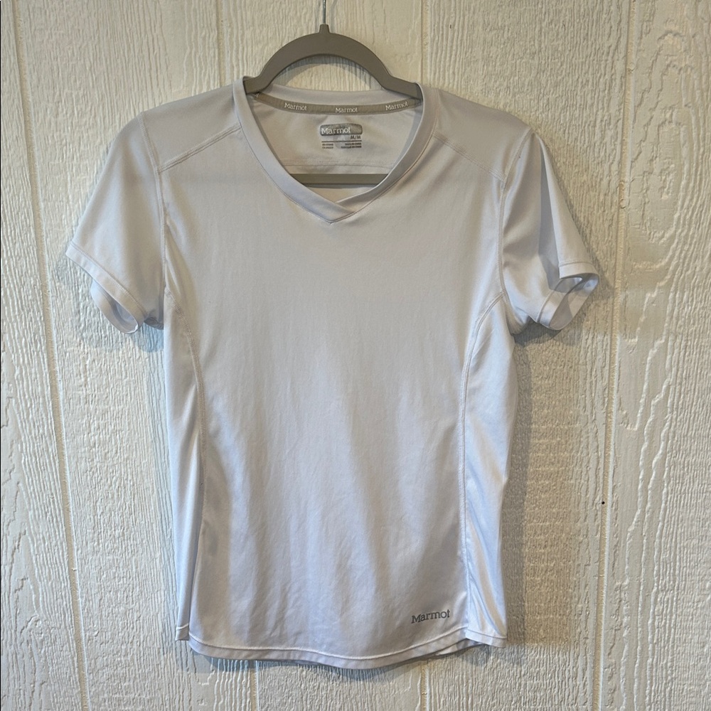 Marmot Race Kate V-Neck Performance Shirt White